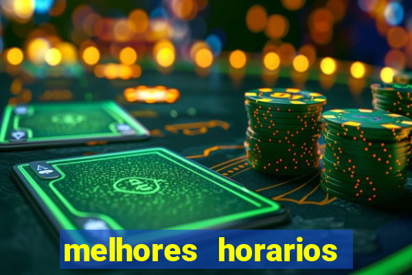 melhores horarios pagantes fortune tiger